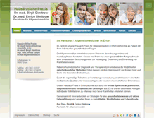 Tablet Screenshot of praxis-dimitrow.de